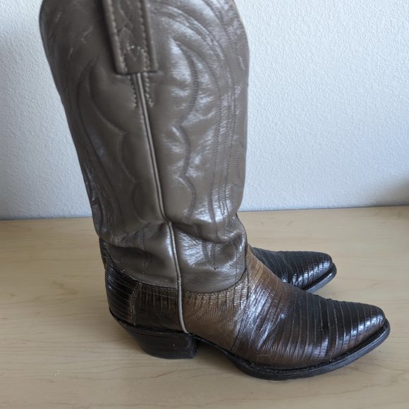 J Chisholm hand crafted 6M lizard boots - Picture 3 of 9